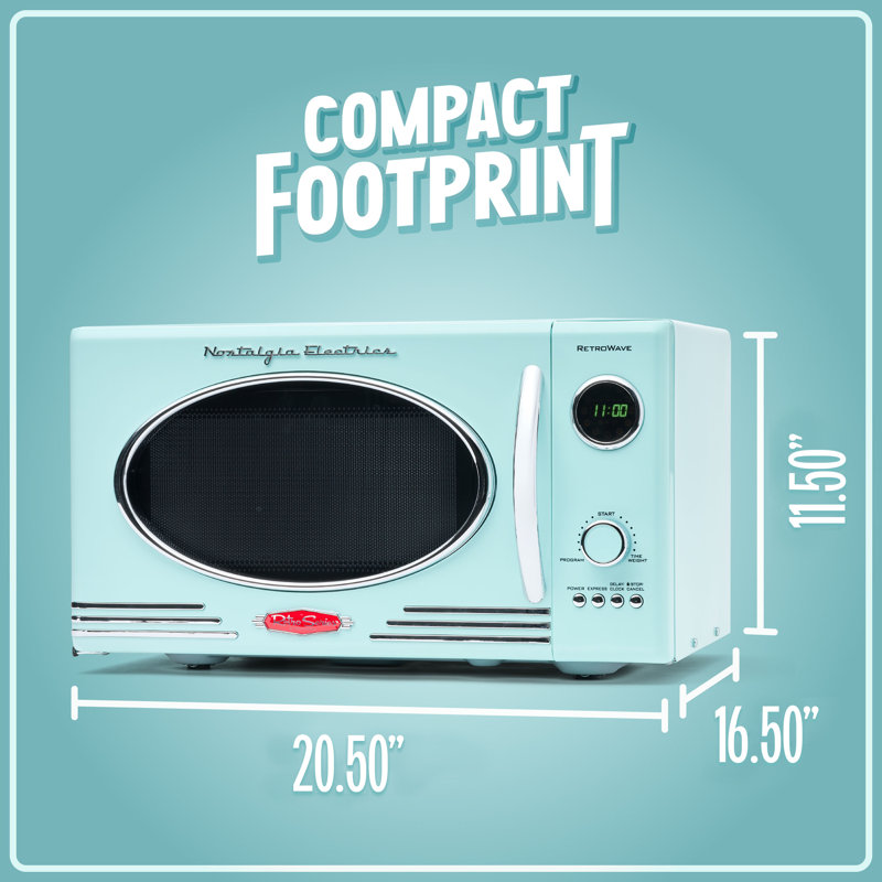 Nostalgia Retro 0.9 Cu. Ft. Microwave Oven, 800 Watts & Reviews
